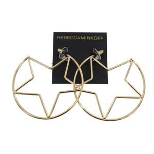 Rebecca Minkoff Gold Star Earrings $48 Tags #RM307